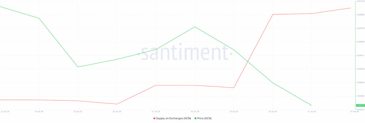 XCN Exchange Balance
