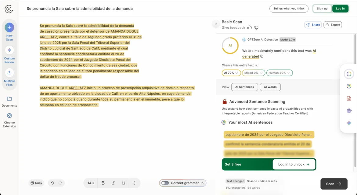 Colombian Court Rejects Appeal for AI Writing, Then Gets Flagged By Its Own AI Detector